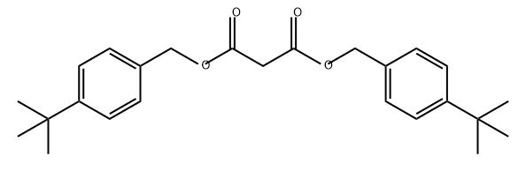 Propanedioic acid, 1,3-bis[[4-(1,1-dimethylethyl)phenyl]methyl] ester Structure