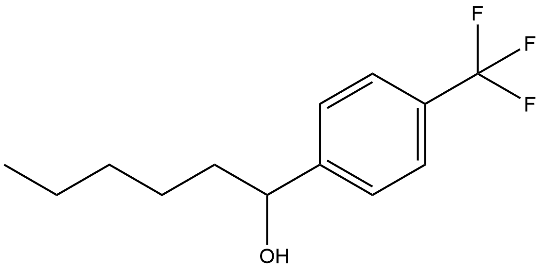 Benzenemethanol, α-pentyl-4-(trifluoromethyl)- Structure