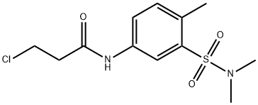 3-Chloro-N-(3-(n,n-dimethylsulfamoyl)-4-methylphenyl)propanamide Structure