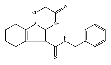 n-Benzyl-2-(2-chloroacetamido)-4,5,6,7-tetrahydrobenzo[b]thiophene-3-carboxamide Structure