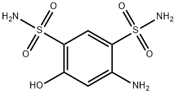 1,3-Benzenedisulfonamide, 4-amino-6-hydroxy- Structure