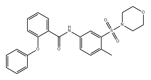 Benzamide, N-[4-methyl-3-(4-morpholinylsulfonyl)phenyl]-2-phenoxy- Structure