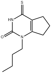 1-butyl-4-thioxo-1,3,4,5,6,7-hexahydro-2H-cyclopenta[d]pyrimidin-2-one Structure