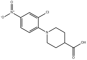 4-Piperidinecarboxylic acid, 1-(2-chloro-4-nitrophenyl)- Structure