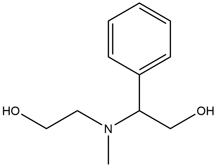 Benzeneethanol, β-[(2-hydroxyethyl)methylamino]- 구조식 이미지