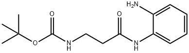 Carbamic acid, N-[3-[(2-aminophenyl)amino]-3-oxopropyl]-, 1,1-dimethylethyl ester Structure