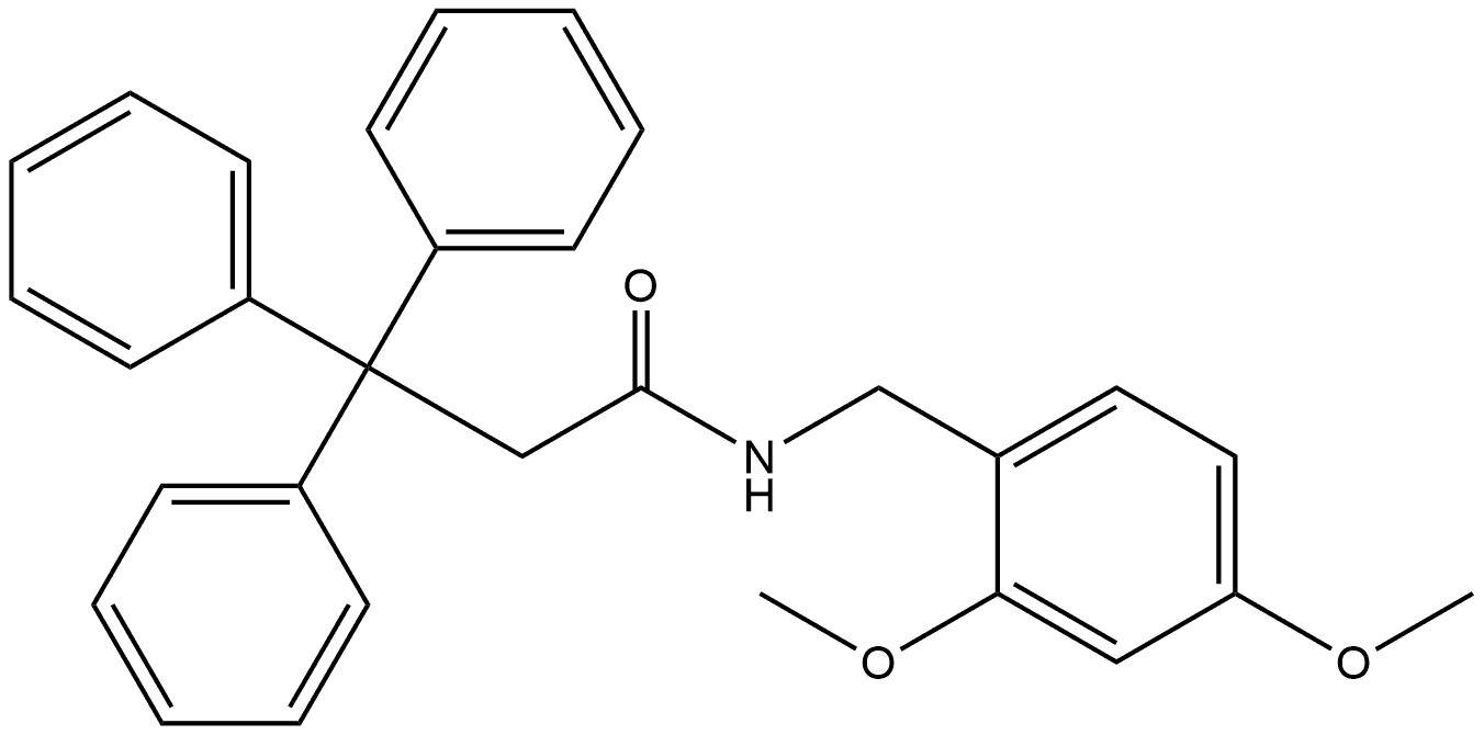 N-[(2,4-Dimethoxyphenyl)methyl]-β,β-diphenylbenzenepropanamide Structure