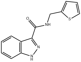 1H-Indazole-3-carboxamide, N-(2-thienylmethyl)- 구조식 이미지