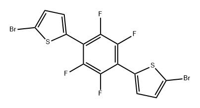 Thiophene, 2,2'-(2,3,5,6-tetrafluoro-1,4-phenylene)bis[5-bromo- Structure