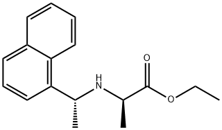 D-Alanine, N-[(1R)-1-(1-naphthalenyl)ethyl]-, ethyl ester Structure