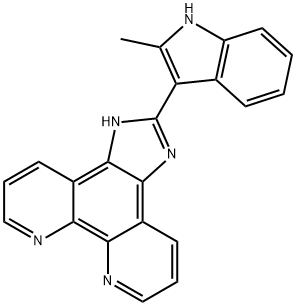 1H-Imidazo[4,5-f][1,10]phenanthroline, 2-(2-methyl-1H-indol-3-yl)- Structure