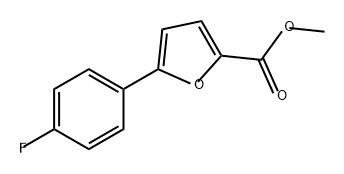 2-Furancarboxylic acid, 5-(4-fluorophenyl)-, methyl ester Structure