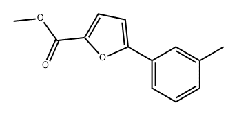 2-Furancarboxylic acid, 5-(3-methylphenyl)-, methyl ester Structure