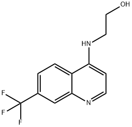 2-((7-(Trifluoromethyl)quinolin-4-yl)amino)ethanol Structure