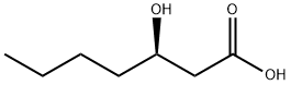Heptanoic acid, 3-hydroxy-, (3R)- Structure