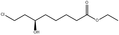 Octanoic acid, 8-chloro-6-hydroxy-, ethyl ester, (6R)- 구조식 이미지