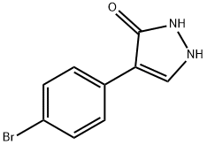 4-(4-bromophenyl)-1H-pyrazol-3-ol Structure