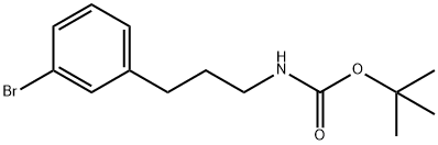 Carbamic acid, N-[3-(3-bromophenyl)propyl]-, 1,1-dimethylethyl ester Structure