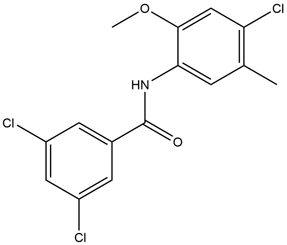 3,5-Dichloro-N-(4-chloro-2-methoxy-5-methylphenyl)benzamide Structure