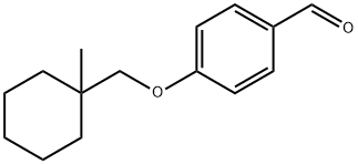 Benzaldehyde, 4-[(1-methylcyclohexyl)methoxy]- Structure