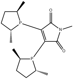 1H-Pyrrole-2,5-dione, 3,4-bis[(2R,5R)-2,5-dimethyl-1-phospholanyl]-1-methyl- 구조식 이미지