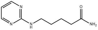 Pentanamide, 5-(2-pyrimidinylamino)- Structure