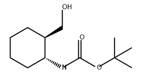 Carbamic acid, [(1R,2R)-2-(hydroxymethyl)cyclohexyl]-, 1,1-dimethylethyl ester (9CI) 구조식 이미지