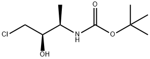 Carbamic acid, [(1R,2R)-3-chloro-2-hydroxy-1-methylpropyl]-, 1,1-dimethylethyl ester (9CI) Structure