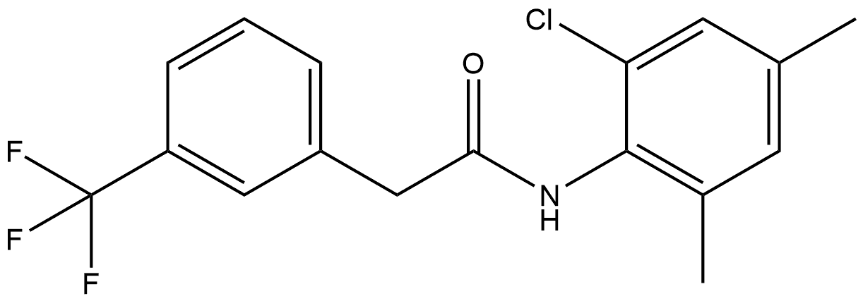 N-(2-Chloro-4,6-dimethylphenyl)-3-(trifluoromethyl)benzeneacetamide Structure