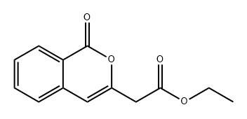 1H-2-Benzopyran-3-acetic acid, 1-oxo-, ethyl ester Structure