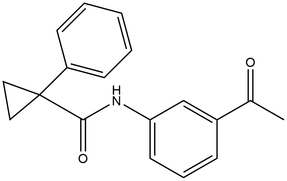 N-(3-Acetylphenyl)-1-phenylcyclopropanecarboxamide Structure