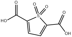 2,5-Thiophenedicarboxylic acid, 1,1-dioxide Structure