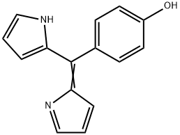 Phenol, 4-(1H-pyrrol-2-yl-2H-pyrrol-2-ylidenemethyl)- 구조식 이미지