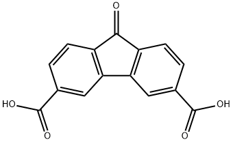 9H-Fluorene-3,6-dicarboxylic acid, 9-oxo- Structure