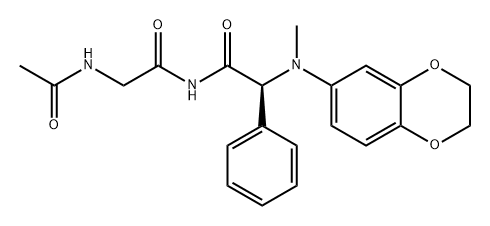 Glycinamide, N-acetylglycyl-N-(2,3-dihydro-1,4-benzodioxin-6-yl)-N2-methyl-2-phenyl- (9CI) Structure