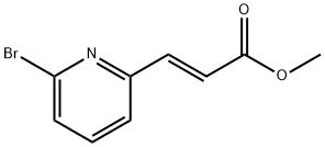 2-Propenoic acid, 3-(6-bromo-2-pyridinyl)-, methyl ester, (2E)- Structure