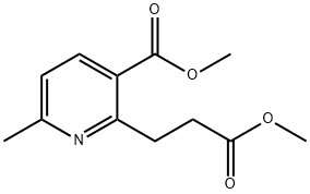 2-Pyridinepropanoic acid, 3-(methoxycarbonyl)-6-methyl-, methyl ester Structure