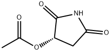 2,5-Pyrrolidinedione, 3-(acetyloxy)-, (3S)- 구조식 이미지