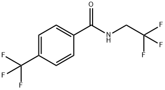 Benzamide, N-(2,2,2-trifluoroethyl)-4-(trifluoromethyl)- 구조식 이미지