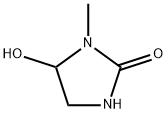 2-Imidazolidinone, 5-hydroxy-1-methyl- 구조식 이미지