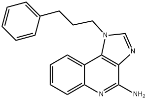 1-(3-Phenyl-propyl)-1H-imidazo[4,5-c]quinolin-4-ylamine Structure