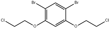 Benzene, 1,5-dibromo-2,4-bis(2-chloroethoxy)- 구조식 이미지