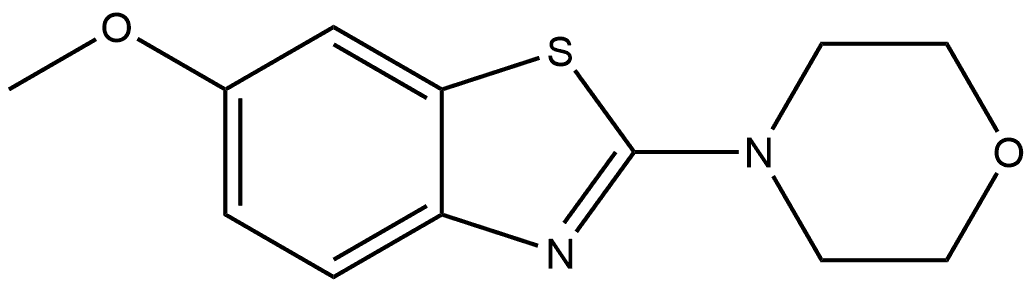 6-Methoxy-2-(4-morpholinyl)benzothiazole Structure