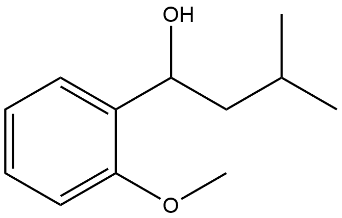 1-(2-methoxyphenyl)-3-methylbutan-1-ol 구조식 이미지