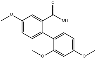 2-(2,4-Dimethoxyphenyl)-5-methoxybenzoic acid Structure