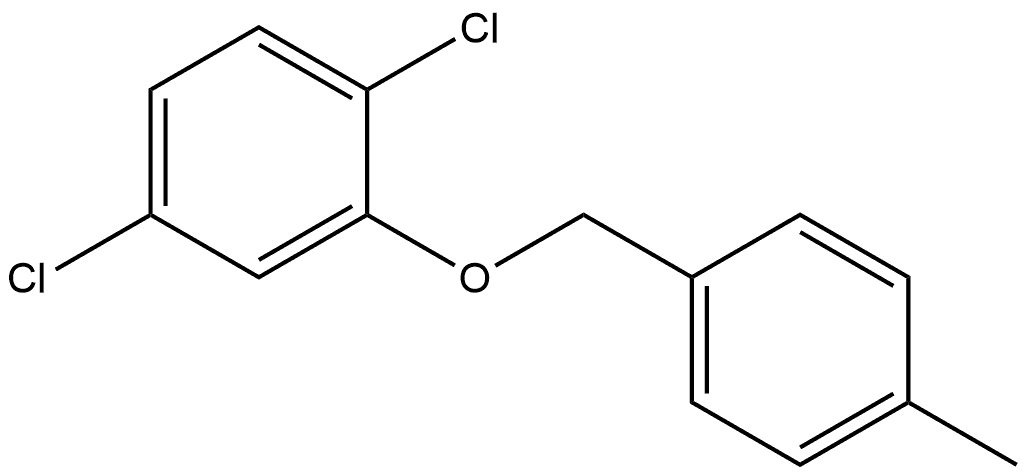 1,4-Dichloro-2-[(4-methylphenyl)methoxy]benzene Structure