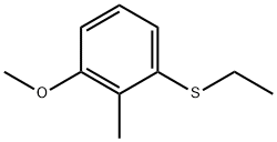 Benzene, 1-(ethylthio)-3-methoxy-2-methyl- Structure