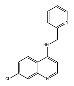 4-Quinolinamine, 7-chloro-N-(2-pyridinylmethyl)- 구조식 이미지