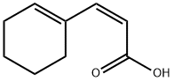 2-Propenoic acid, 3-(1-cyclohexen-1-yl)-, (Z)- Structure