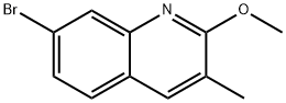 Quinoline, 7-bromo-2-methoxy-3-methyl- Structure